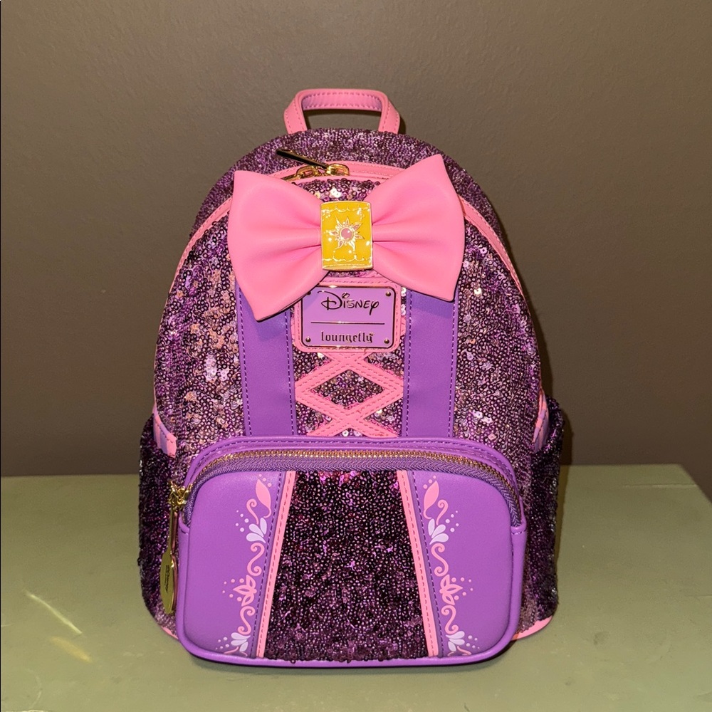 Loungefly Disney princess Rapunzel sequin mini backpack
